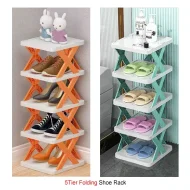 5 Layer Foldable Shoe Rack Organizer, Smart Foldable Shoe Rack