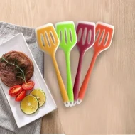 1Pcs Silicone Cooking Spoon 12 Inch, Non-stick Slotted Turner Spatula