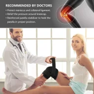 Knee Pain Reducer Knee Pad Adjustable Knee Support Braces for Knee Pain good quality