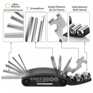 Bicycle Repair Kit Multi Tool Repair Bicycle Tool Kit 16 in 1