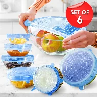 6pcs Silicon (Small) Food Cover Set