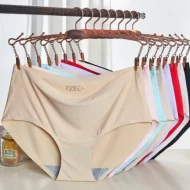 Imported Ice silk comfortable long time useable panty underwear for women - One Piece