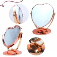 Love Shape Cosmetic Makeup Mirror, Maple Leaf Table Mirror