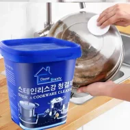 Powerful Stainless Steel Cookware Cleaning Paste Household Kitchen Cleaner Washing Pot Bottom Scale Strong Detergent Cream