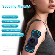 EMS Mini Portable Electric Neck, Back & Body Pain Relief Massager And