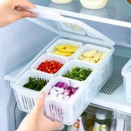 6 grid fridge storage box, Refrigerator Storage Box 6 Grids, Freeze storage box