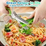 Herb Scissor 5 Blades, Cuts, Slices and Chops Herbs 5x Faster - Ideal Time-Saving KitchenTools