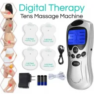 Digital Therapy Machine 4 Pad Therapy Machine Massager Back Pain Relief Slimming Body Acupuncture Pulse Stimulator Massage Body Massager