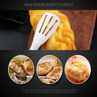 Food Serving Tong, Stainless Steel Food Tongs Kitchen Tongs Utensil Cooking Tong Clip Clamp Accessories Salad Serving BBQ Tools