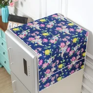 Blue Printed freeze Cover FC-127, Refrigerator Dust Proof Cover, Fridge Top Cloth