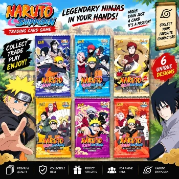 Naruto Anime TCG Card Game English Version Rare Collectibles Kids Gift Toy Holo Lamination