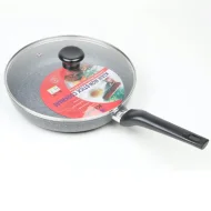 26Cm Kiam Non Stick Fry Pan With Glass Lid