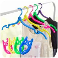 6 pcs Foldable Travel Hangers, Portable Folding Clothes Hangers Cloth Hanger Rack Travel Accessories Foldable Clothes Drying Hanger