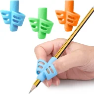 Two-Finger Pen Holder Silicone Baby Learning Writing Tool Correction Device Pencil