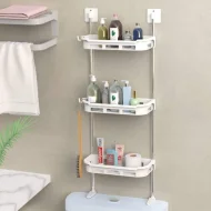 3 Tier Multifunctional Kitchen & Bathroom Wall Hanging Storage Rack