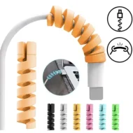 Universal Twist Charging Cable Protector Saver Cover For USB Charger Cable Cord Protective Sleeve For Phones Computer 5piece