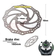Bicycle Disc Brake Rotor without Bolts Bicycle Brakes Stainless Steel Opposite Hole Distance 44mm fit Mountain160mm Bicycle Accessories 1 pc